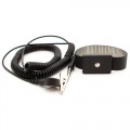 Botron B9479 Black Metal Wrist Strap with 12 ft. Cord 