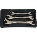 Chicago Brand 56039 3pc. Metric Combination Open-End Ratchet Wrench Set 