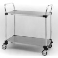 Metro MW106 Utility Cart with Two Stainless Steel Solid Shelves, 21