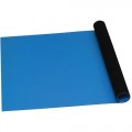 Desco 66075 Statfree® Type T2™ Two Layer Rubber Mat Roll, Blue, 36