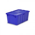 Lewis Bins FP243 Attached Lid Container, Blue, 26.9