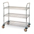 Metro MW701 Wire-Shelf Cart, Three-Shelf 