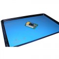 Desco 66165 Dark Blue Tray Mat with Rounded Corners, 16