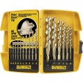 Dewalt DW1956 16-Piece Pilot Point Drill Bit Set 