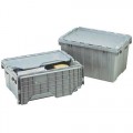 Akro-Mils 39085 Attached Lid Storage Container, 21-1/2