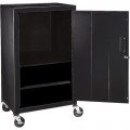 Luxor MC42E Steel Mobile Cabinet with Two Shelves and Power Cord, 18