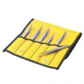 Aven 18480TT 6-Piece Titanium Tweezer Set 