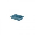 Lewis Bins DC1025-LT Divider Tote Box, Light Blue, OD 10.8