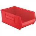 Akro-Mils 30290 Super Size Bin, Red, OD 29-1/4