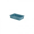 Lewis Bins NDC2035 Divider Tote Box, Light Blue, OD 16.5