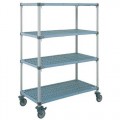 Metro Q566BG3 MetroMax Q® Mobile Open Grid Shelf Cart with Four Shelves, 24